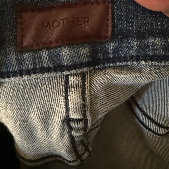 Mother Womens Hustler Patch Pocket Ankle Fray Jeans Size 27 - Picture 8 of 8